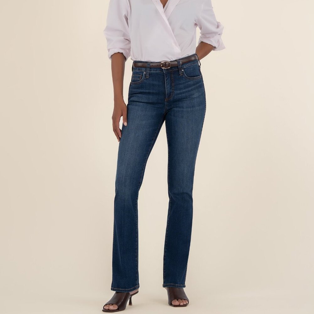 Kut from the Kloth Natalie High Rise Bootcut Size 4 / Monument W/Dk Stone Base